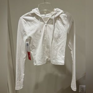 Aritzia Sunday Best White Sweater Jacket
